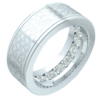 Platinum men's wedding band with Celtic knots