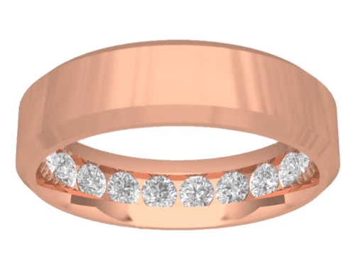 Rose Gold solid wedding band
