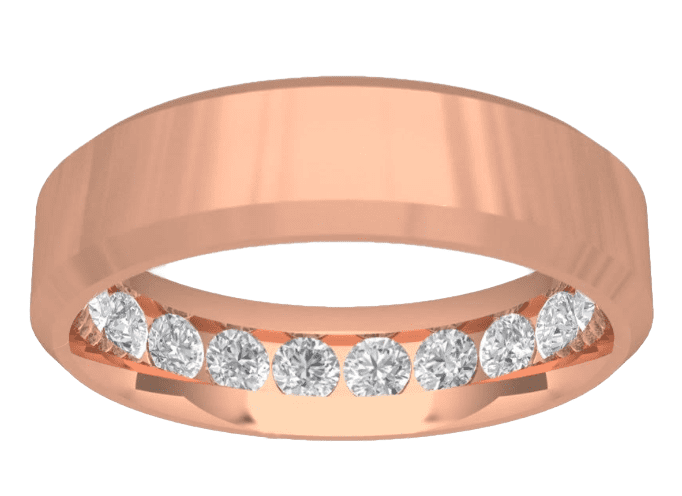 Rose Gold solid wedding band
